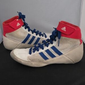 Adidas Youth Wresting Shoes Red, White & Blue Y4.5